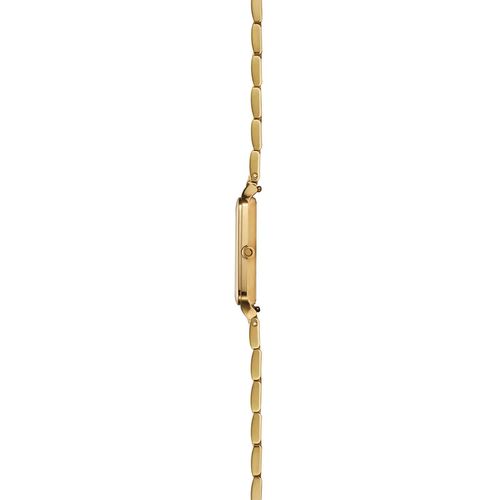 שעון OBAKU דגם V309LXGWSG לאישה לוח לבן רצועת פלדת אל חלד בצבע זהב – תמונה 3
