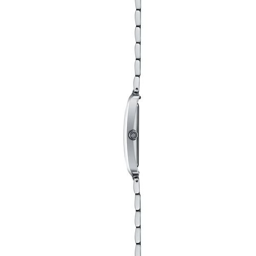 שעון OBAKU דגם V311LXCWSC לאישה לוח לבן רצועת פלדת אל חלד בצבע כסף – תמונה 3