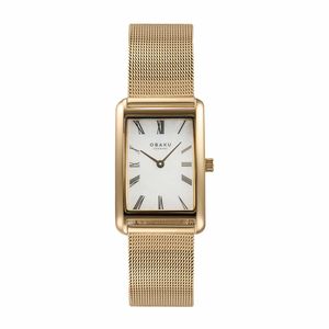שעון אובקו Obaku לאישה Linde Gold דגם V311LXGWMG