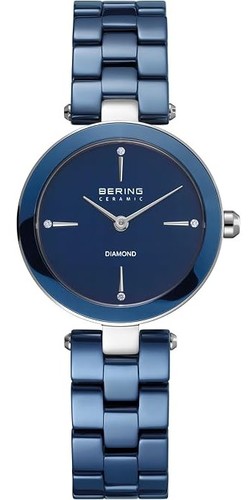 Bering 16629-707 לנשים קרמיקה 4 יהלומים וזכוכית ספיר
