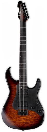 esp ltd sn-1000ht dark brown sunburst electric guitar