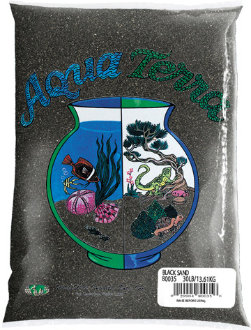 נייצרס אושן מצע חול טבעי שחור לדגי נוי 2.27 ק"ג - BLACK AQUARIUM SAND