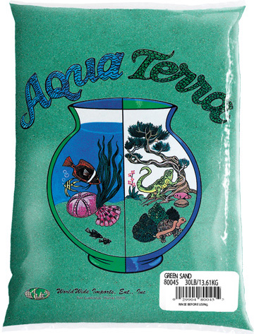 נייצרס אושן מצע חול טבעי ירוק לדגי נוי 2.27 ק"ג - GREEN AQUARIUM SAND