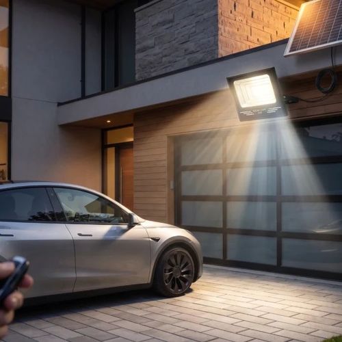 פנס הצפה סולארי מקצועי Dual-Light  200W – דגם TITAN-S200