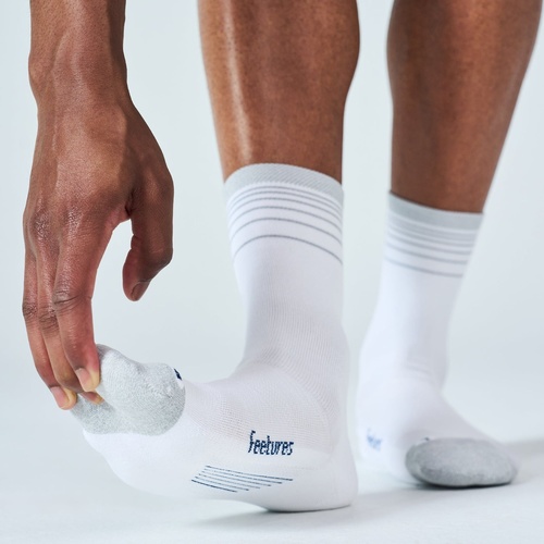 גרבי ריצה Elite Light Cushion Reflective Mini Crew White Flash