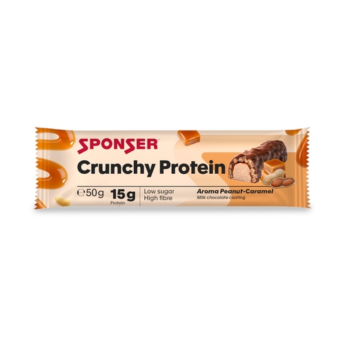 חטיף חלבון Sponser Cruncy Protein Peanut-Caramel 50g