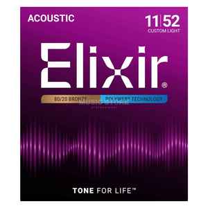 סט מיתרים לאקוסטית ELIXIR POLYWEB 11-52 11025