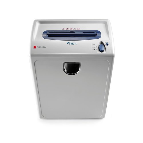מגרסת נייר Rexel P180 CD חיתוך רצועות – מבט חזית מלמעלה, המכונה בלבד
