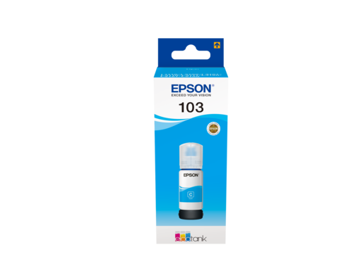בקבוק דיו כחול (ציאן) מקורי Epson 103 C13T00S24A – הבקבוק