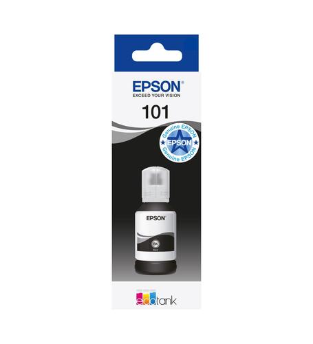 בקבוק דיו שחור Epson 101 EcoTank, אריזה מלפנים