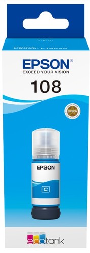 בקבוק דיו כחול 108 ECOTANK CYAN INK BOTTLE