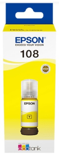 בקבוק דיו צהוב 108 ECOTANK YELLOW INK BOTTLE