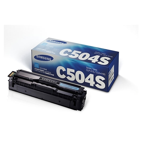 טונר ציאן מקורי Samsung CLT-C504S - מחסנית וקופסה