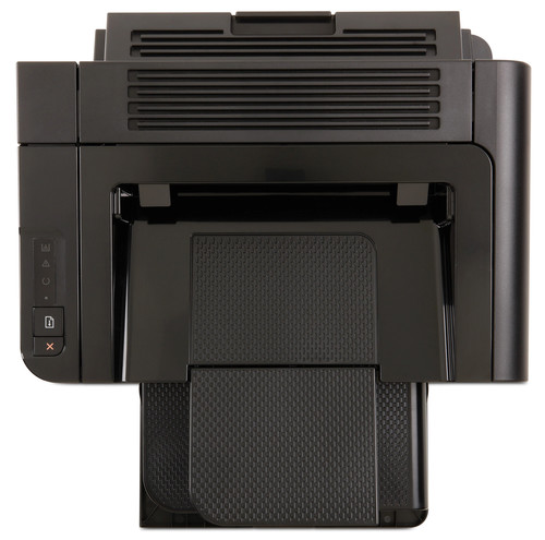 מדפסת לייזר HP LaserJet Pro P1606dn, מבט עילי על המגש והלוח הקדמי