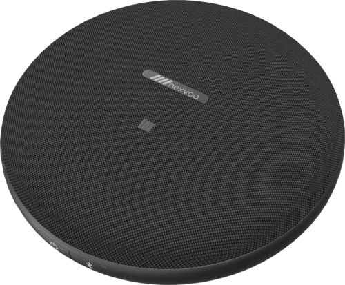 רמקול ועידה Nexvoo NexTalk N710 - מבט מהצד השמאלי עם כפתורי הפעלה ובלוטות'