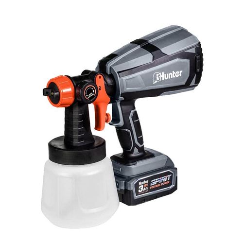 סט 2 כלים  נטענים - מלטשת אקצנטרית 5'' נטענת 18 וולט + מרסס צבע נטען 18 וולט 100502-001.2 HUNTER