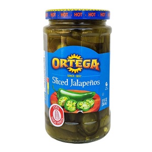 אורטגה פרוסות פלפל חלפיניו חריף כבוש 354 מ"ל