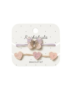 סט צמידים פרפר לילך Rockahula