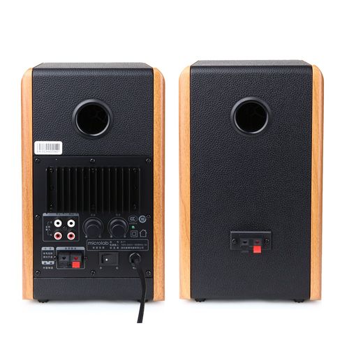 זוג רמקולים מדף Microlab B77 18x2W RMS BT+AUX עץ