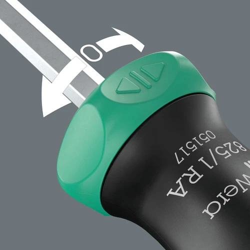 מברג ראצ'ט עם 6 ביטים Kraftform Kompakt 27 WERA