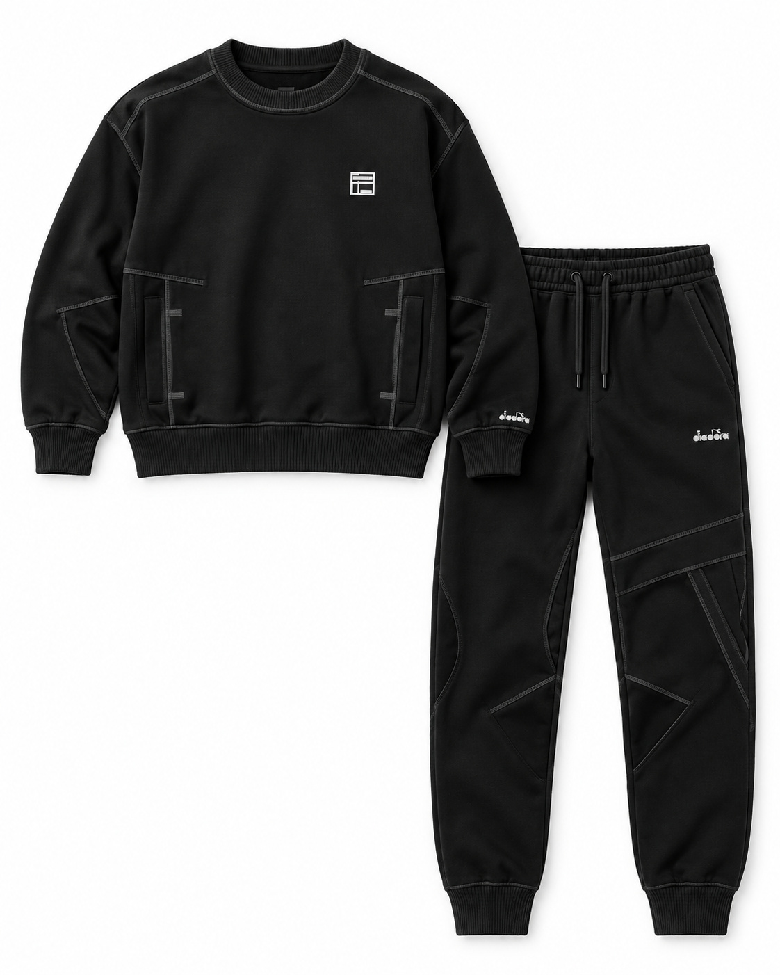 חליפת דיאדורה Diadora Crew Neck Fleece Suit | גברים