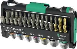 סט בוקסות וביטים 1/4 38 חלקים Tool-Check WERA