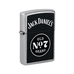 מצית זיפו ג’ק דניאלס שחור כסוף פסים Jack Daniel’s® - ZIPPO
