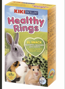 חטיף טבעות ירקות ואספסת KIKI Alfalfa Rings לארנבים ומכרסמים 250 גרם –  במולי חיות מחמד