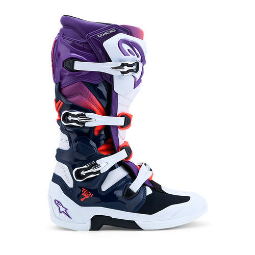 מגף רכיבה אלפינסטארס alpinestars TECH 7 2026 לבן\סגול\כתום
