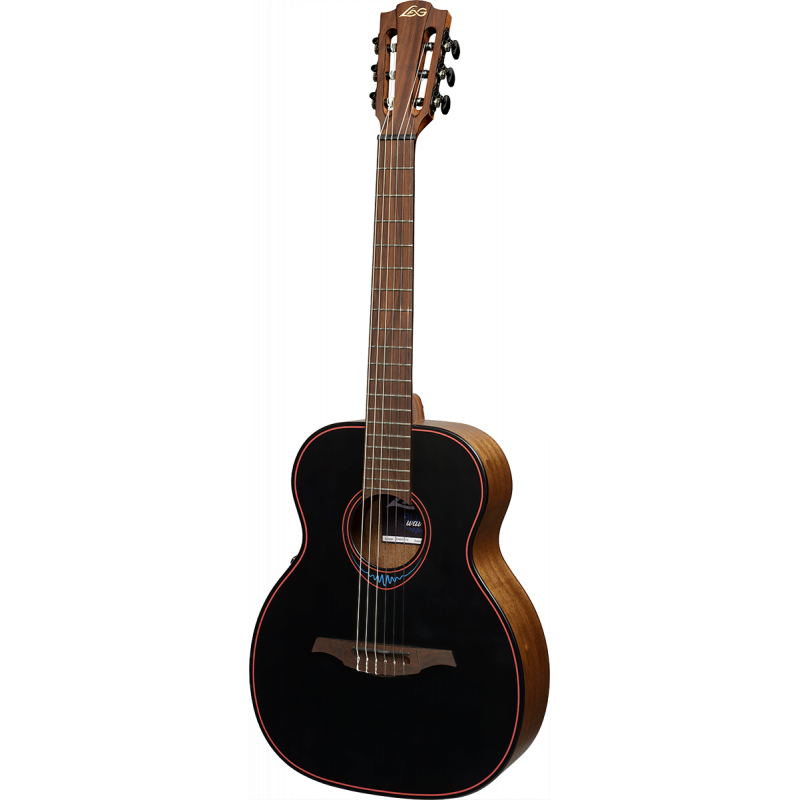 גיטרה אקוסטית חכמה Lag TNBW1TE Nylon Travel Smart Guitar