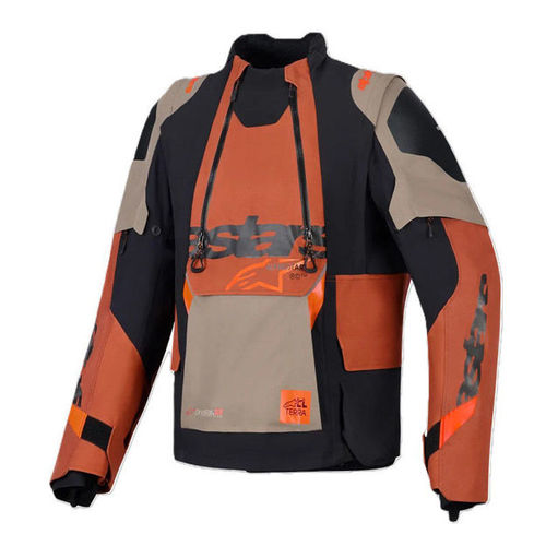 מעיל אדוונצ'ר אלפינסטארס אגוז/שחור - Halo Pro ALPINESTARS