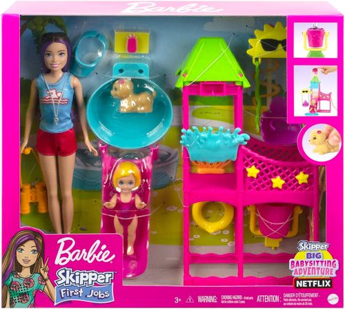 בובה ברבי סקיפר גן משחקים ותינוק BARBIE HKD80
