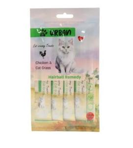 מארז שלוקים לחתול מבית אורבן - בטעם cat grass and chicken 
