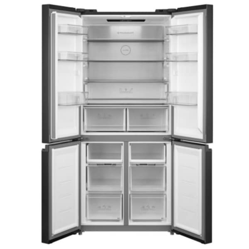 ‏⁧מקרר 4 דלתות - 515 ליטר ⁦Delonghi⁩ דלונגי ⁦DLR4515BG⁩ זכוכית שחורה⁩‏