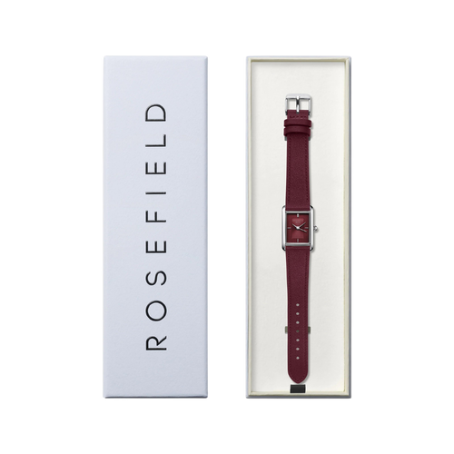 שעון ROSEFIELD רוזפילד לאישה דגם HBBLS-H08 לוח אדום כהה תמונה 4