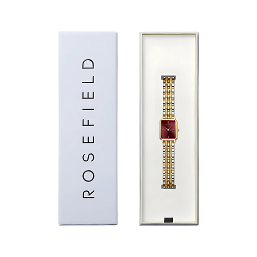 שעון ROSEFIELD רוזפילד לאישה דגם OGSSS-O83 לוח אדום תמונה 3