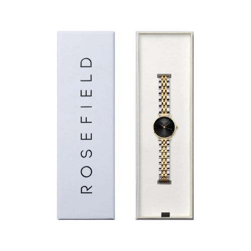 שעון ROSEFIELD רוזפילד לאישה דגם SEBDSG-SE04 לוח שחור עם גימור CD sunray תמונה 4