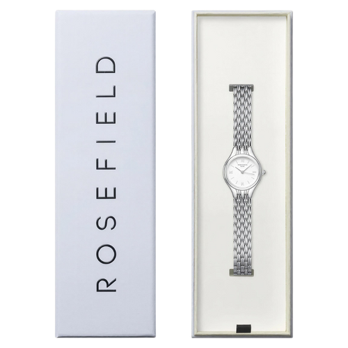 שעון ROSEFIELD רוזפילד לאישה דגם MUWSSS-MU02 לוח לבן מט עם אינדקסים בגוון כסף תמונה 5