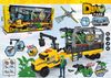 Dino Park משאית חילוץ והובלת דינוזאורים ענקית אורות וצלילים