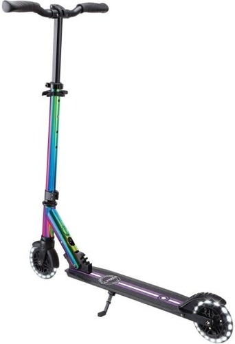 קורקינט מתקפל עם גלגלים מאירים צבע NEOCHROME Globber Flow Element Lights