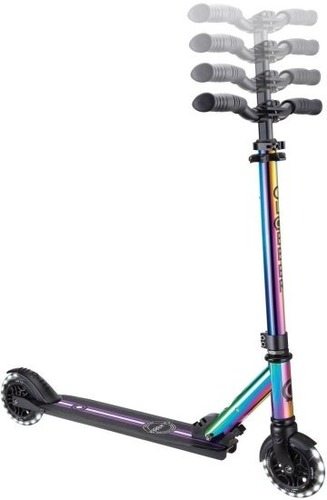 קורקינט מתקפל עם גלגלים מאירים צבע NEOCHROME Globber Flow Element Lights