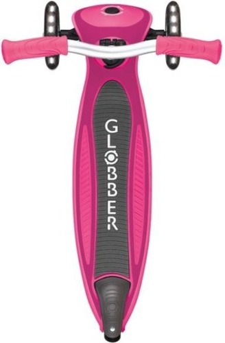 קורקינט 3 גלגלים עם אורות צבע ורוד Globber Master Lights