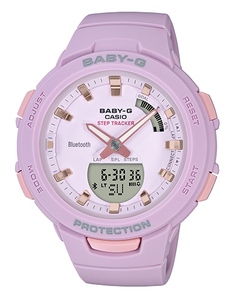 CASIO BSA-B100-4A2 שעון בייבי גי מתחבר לבלוטוס עם מד צעדים