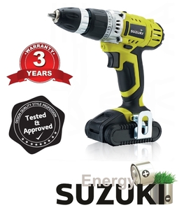 מברגה/מקדחה נטענת 20V במזוודה + 13 אביזרים SUZUKI Energy