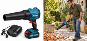 מפוח / שואב נטען טורבינה 20V מנוע BRUSHLESS מהירות אויר כולל סוללה 4 אמפר + מטען מהיר MT1019