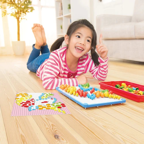 משחק קוורצ'טי לוח צורות ופטריות 150 חתיכות דגם 1 לגילאי 4+