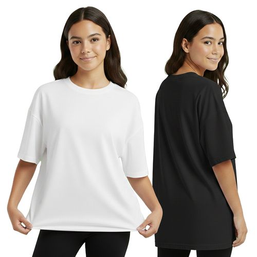 חולצת אוברסייז מכסה מרפק לילדות | 14-16 | דגם OVERSIZE