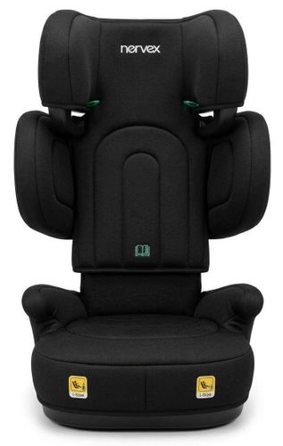 בוסטר מתקפל לרכב דגם SlimFix מבית norvex בתקן i-Size מתקדם וחיבורי ISOFIX - שחור