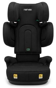 בוסטר מתקפל לרכב דגם SlimFix מבית norvex בתקן i-Size מתקדם וחיבורי ISOFIX - שחור