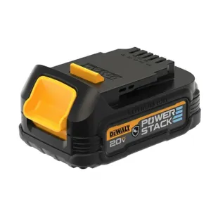 סוללה 18V/20V מסידרת POWERSTACK בקיבולת DCBP034 1.7AH תוצרת DEWALT